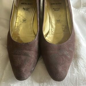 - Vintage Bruno Magli printed suede 8